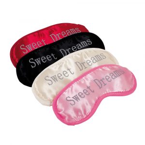 Schlafmaske rosa/schwarz/creme/rot