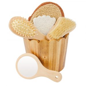 Geschenkset aus getoastetem Holz