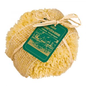 Naturschwamm 18cm, verpackt in Jute natur
